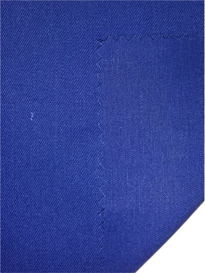 XX-XNXG  CVC75/24/1 Flame Retardant Anti-static Water Repellent Twill  Specification：16*16/180*56 阻燃布 側面照